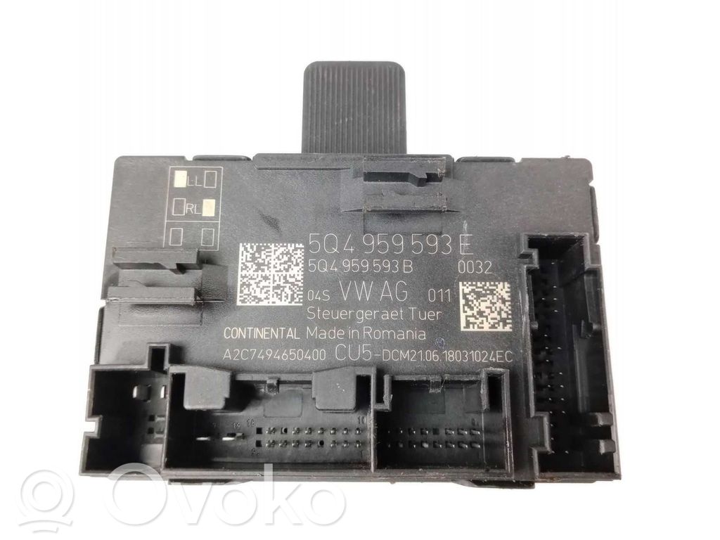 Unidad de control de puerta   5Q4959593E