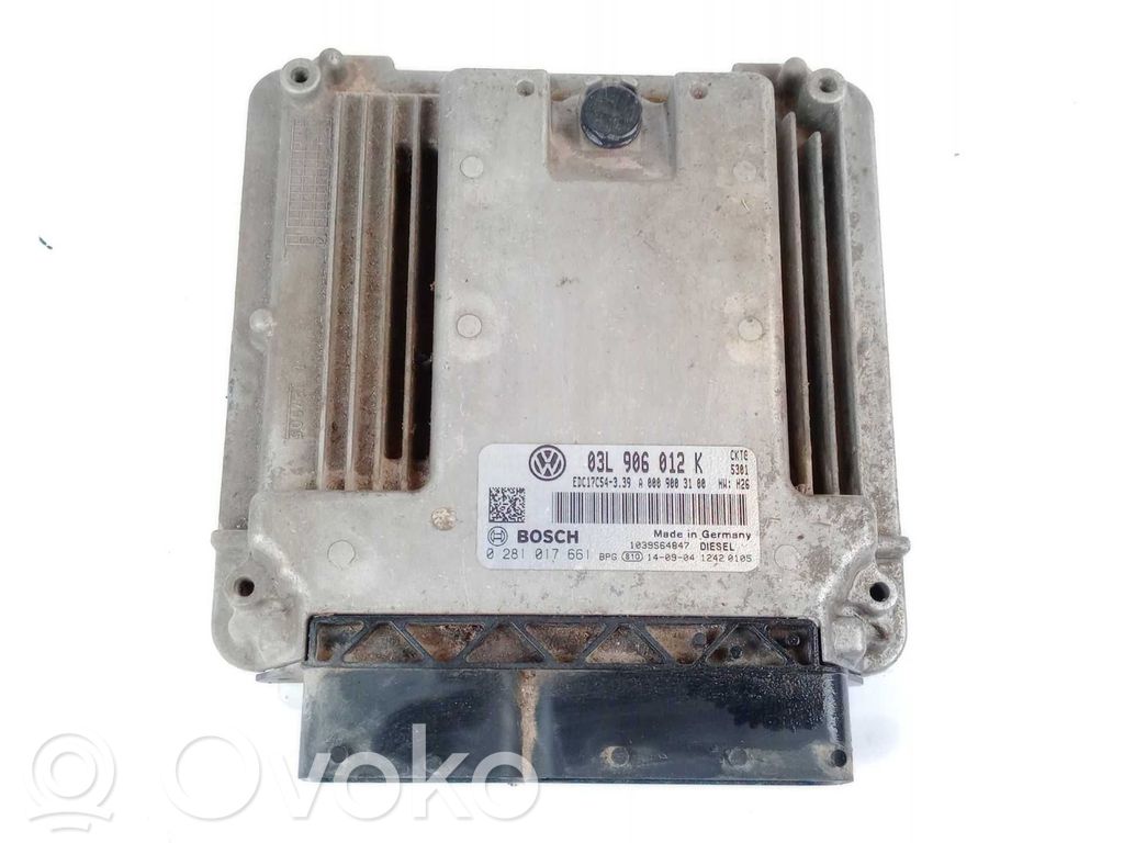 Engine control unit/module   03L906012K,0281017661