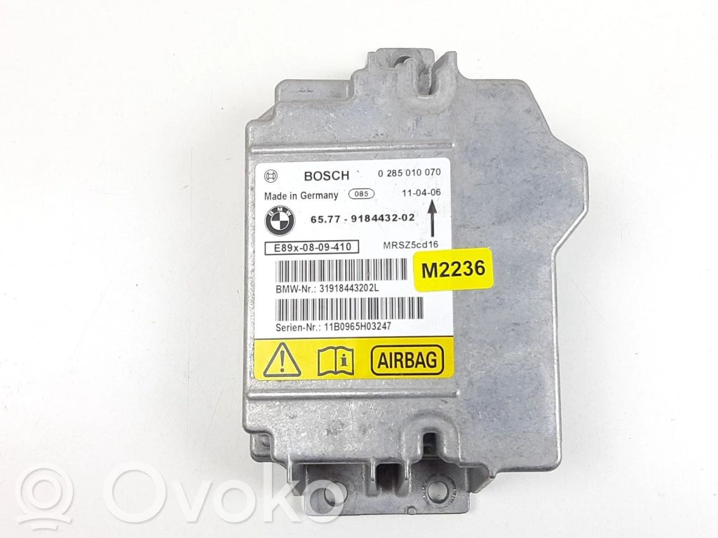 Airbag control unit/module   9184432,M2236