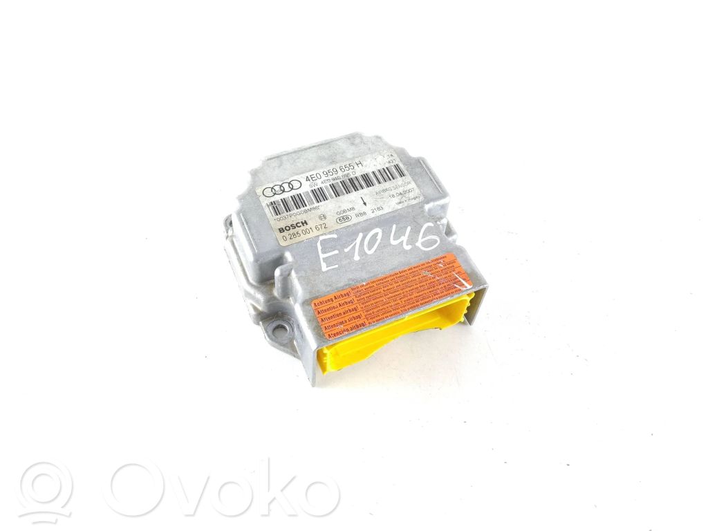 Airbag control unit/module   4E0959655H,4E0910655D,0285001672
