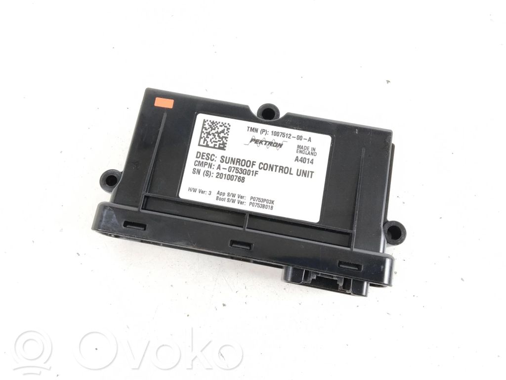 Tesla Model S Unité de commande / module de toit ouvrant 