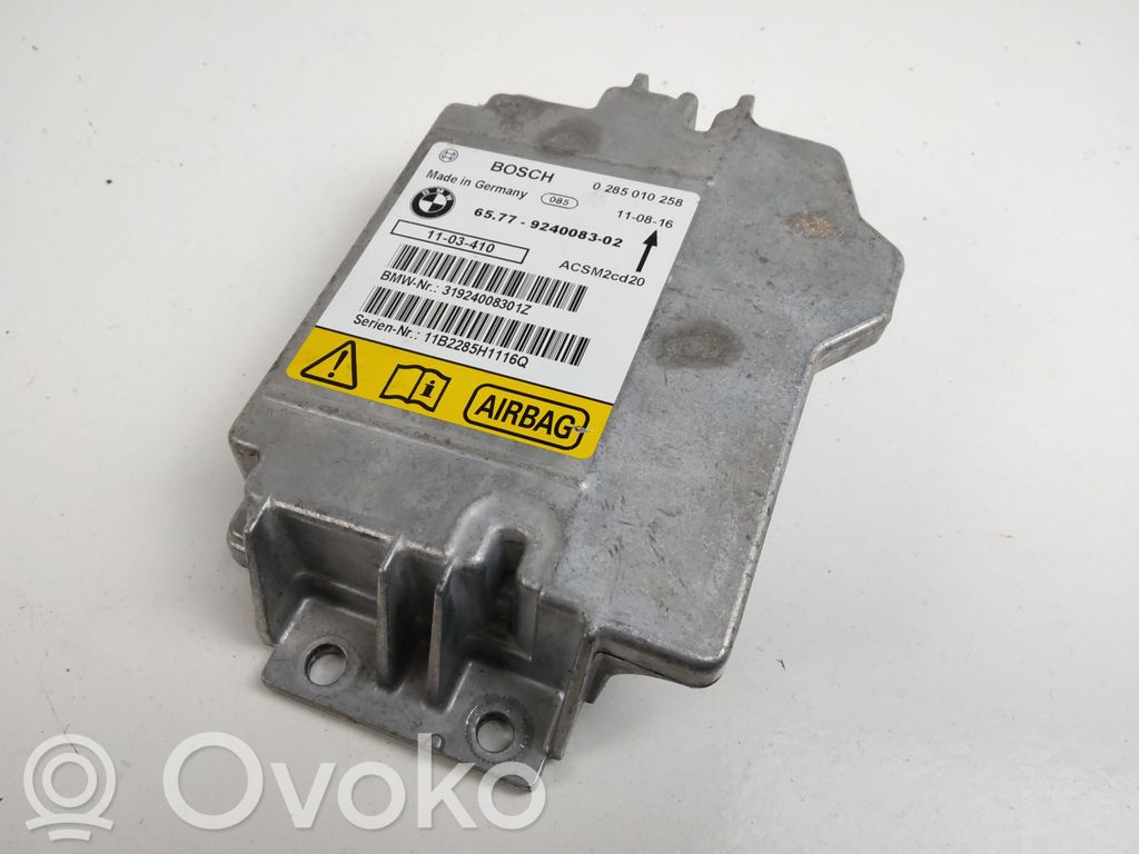 Airbag control unit/module   9240083,0285010258,31924008301Z