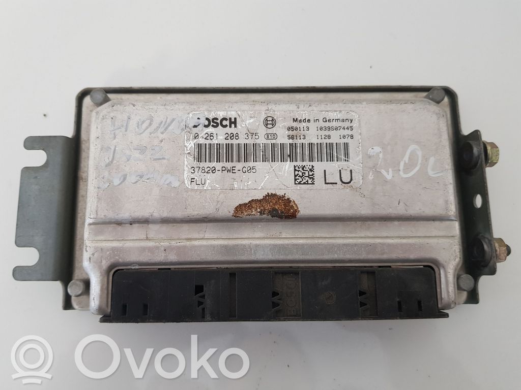 Engine control unit/module   0261208375,37820PWEG05,37820PWEG05