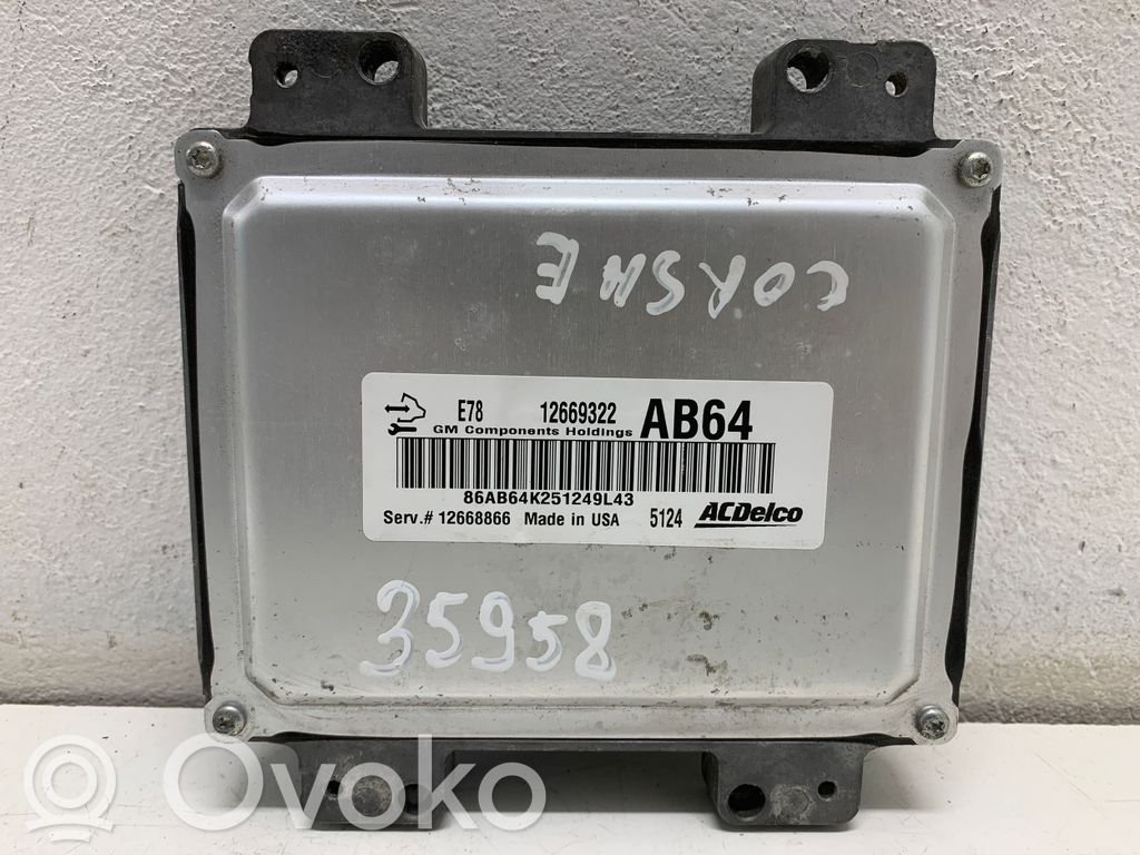 Opel Corsa E Engine control unit/module 