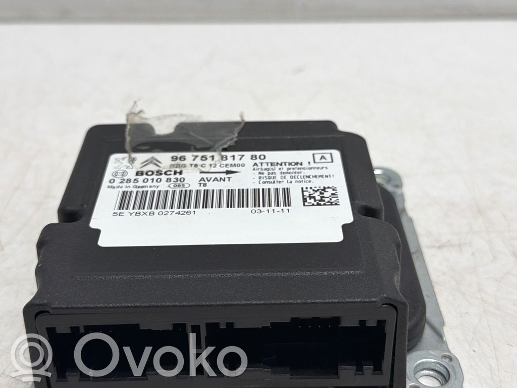 Peugeot 3008 I Airbag control unit/module 