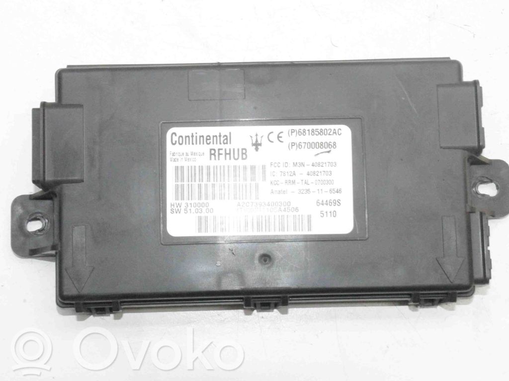 Maserati Ghibli Door central lock control unit/module 