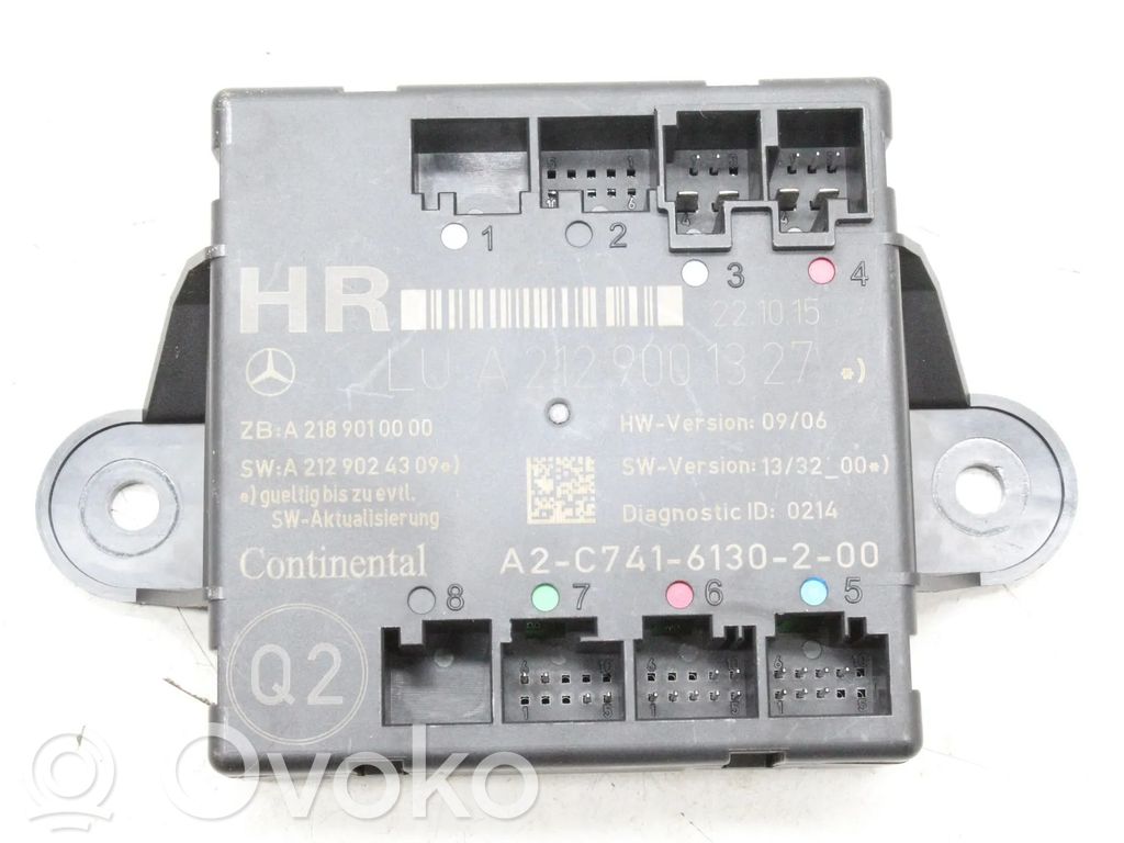 Mercedes-Benz E W212 Unité de commande module de porte