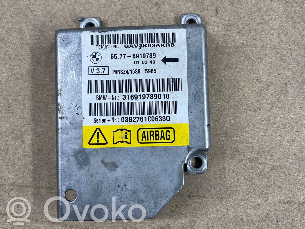 BMW 5 E39 Airbag control unit/module 