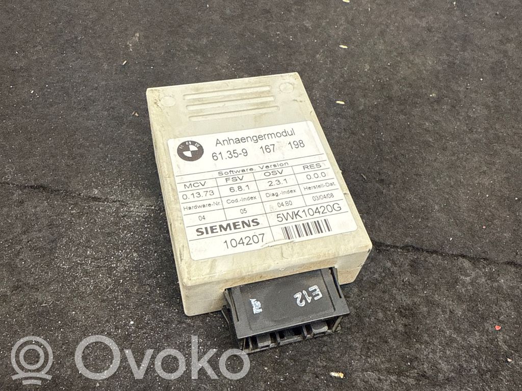 BMW 3 E90 E91 Tow bar trailer control unit/module 