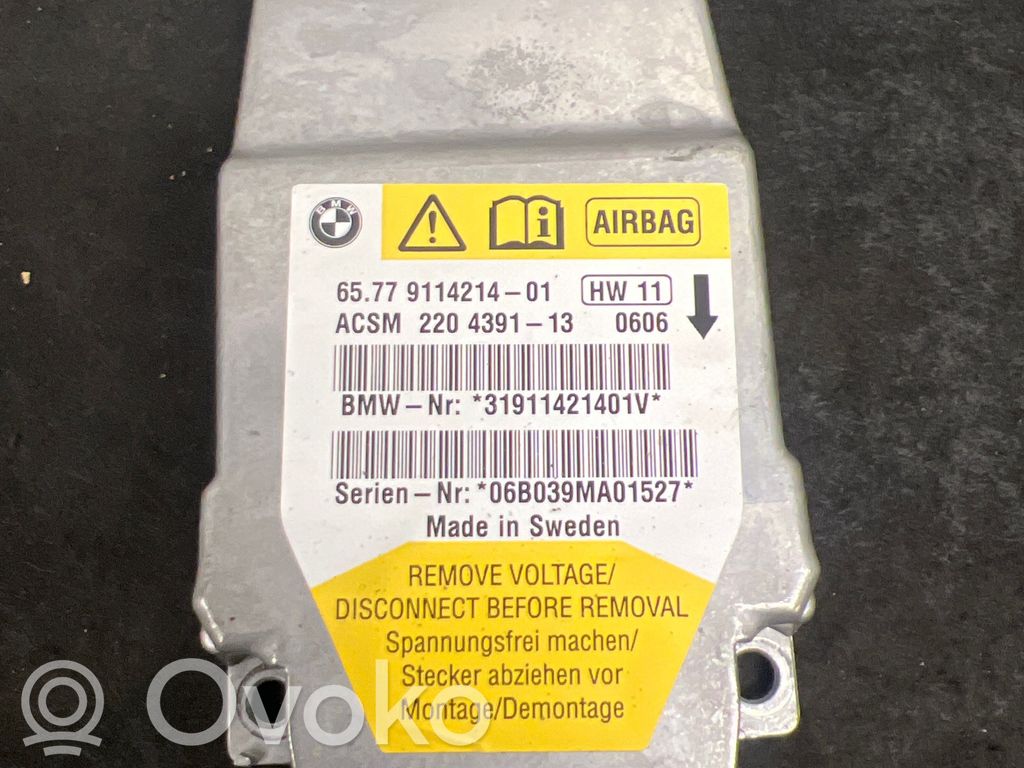 Module de contrôle airbag   9114214,2204391,3191142140