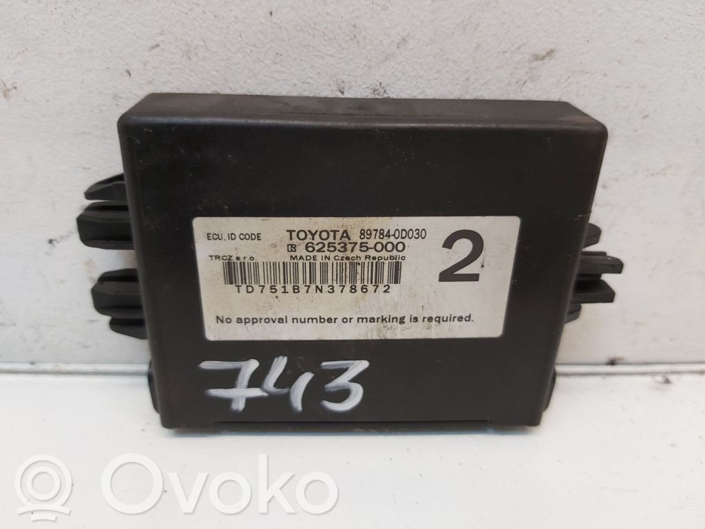 Toyota Yaris Immobilizer control unit/module 