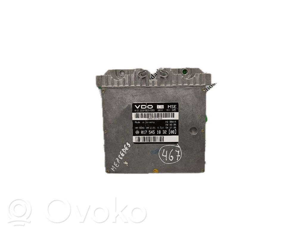 Unidad de control/módulo del motor   0175451832