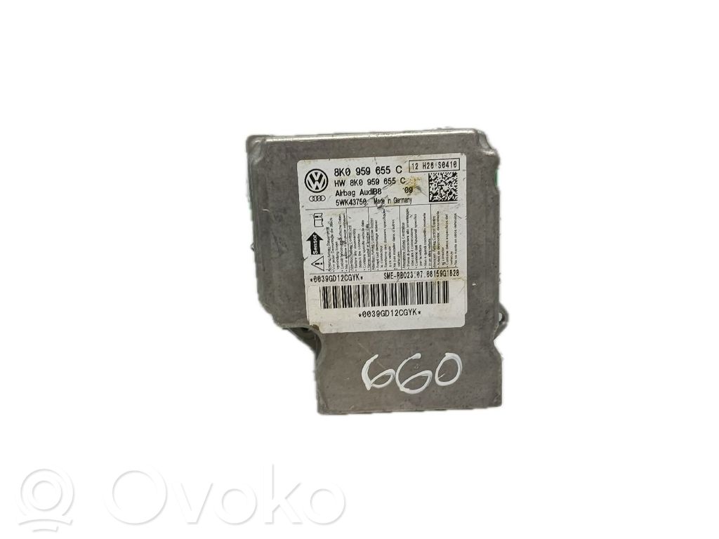 Airbag control unit/module   8K0959655C,B8S58T