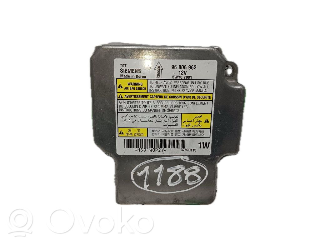 Chevrolet Aveo Airbag control unit/module 