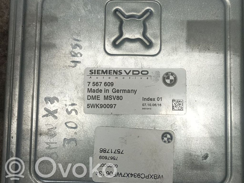 BMW X3 E83 Engine control unit/module 