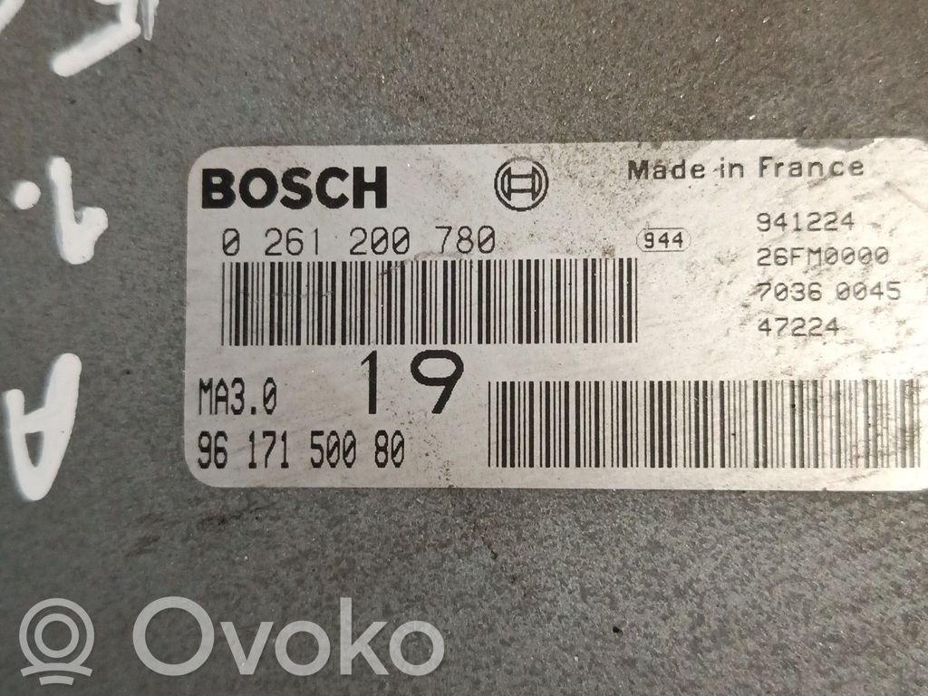 Motorsteuergerät/-modul   0261200780,9617150080,ZACK