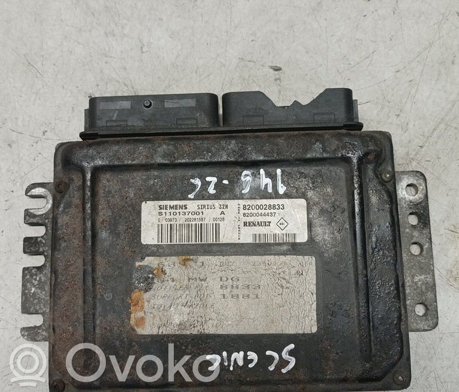 Moottorin ohjainlaite/moduuli   8200028833,ZACK