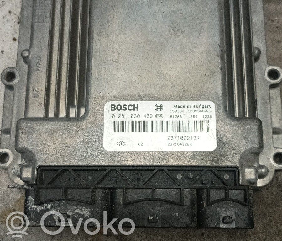 Moottorin ohjainlaite/moduuli   0281030439,237102213R,BRUNO