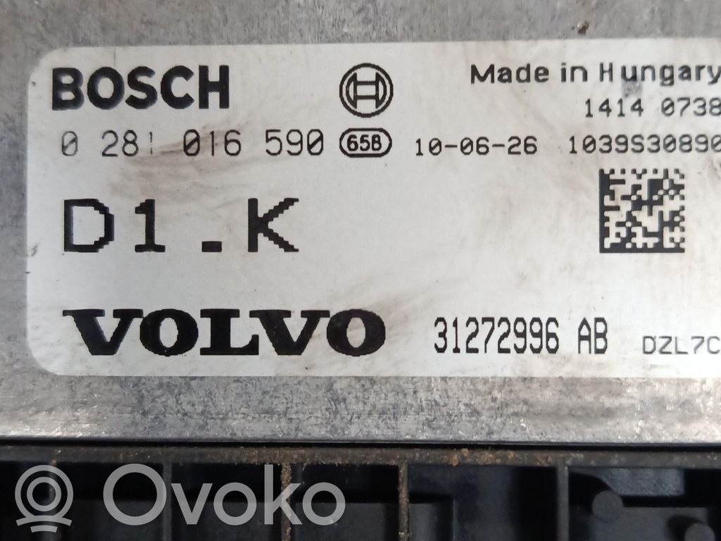 Unidad de control/módulo del motor   0281016590,31272996AB,ZACK