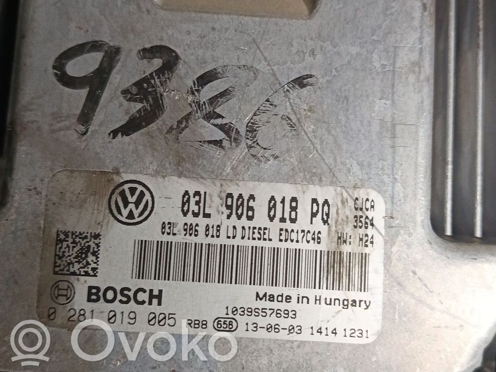 Engine control unit/module   0281019005,03L906018PQ,ZACK