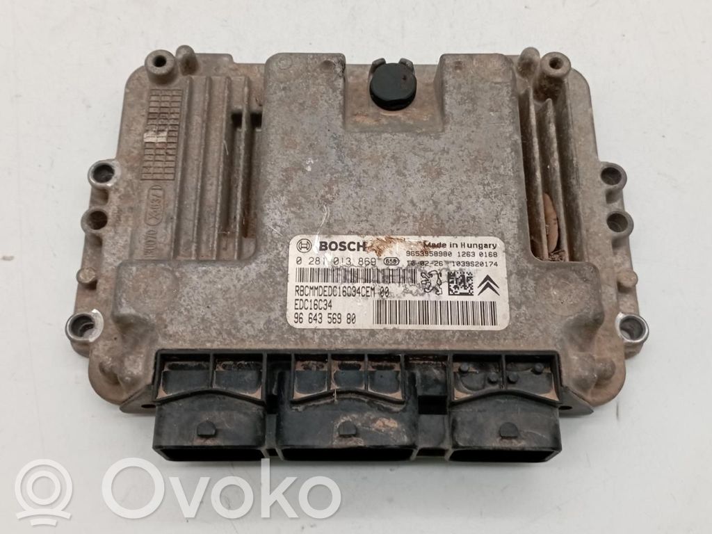Unité de commande, module ECU de moteur   9664356980