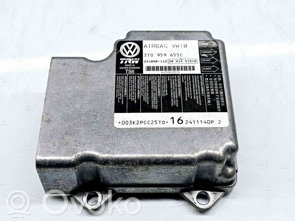 Skoda Superb B6 (3T) Airbag control unit/module 