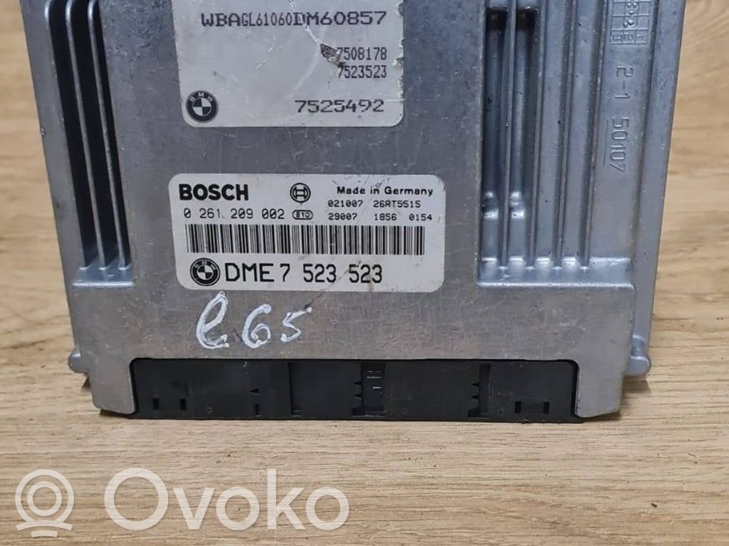 BMW 7 E65 E66 Engine control unit/module 