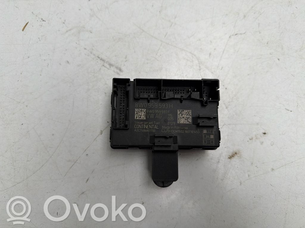 Audi A4 S4 B8 8K Unité de commande module de porte 