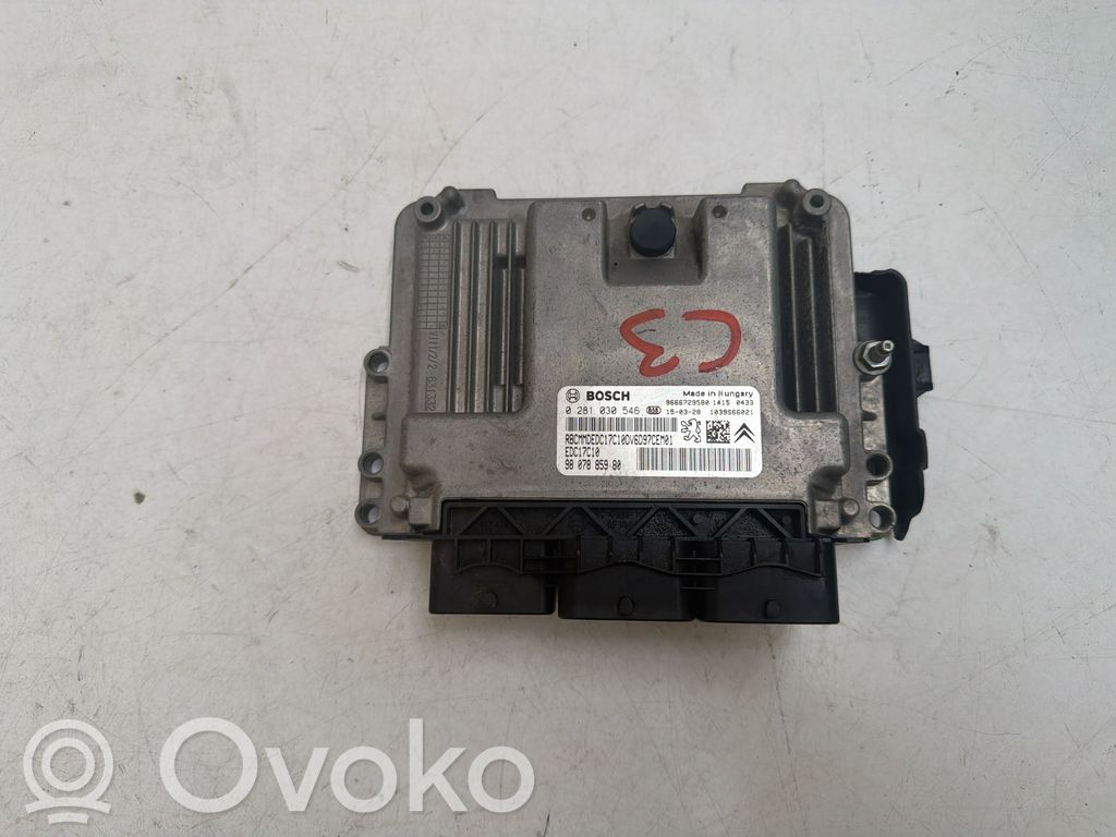 Engine control unit/module   9666729580,9807885980,0281030546