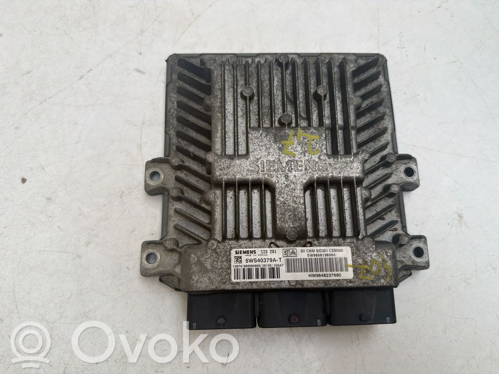 Engine control unit/module   5WS40379AT,9658198080,HW9648237680