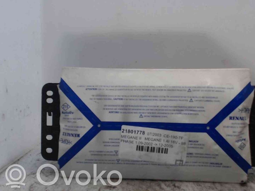 Airbag pasager   8200292043,21801778,2507550,VDMS4