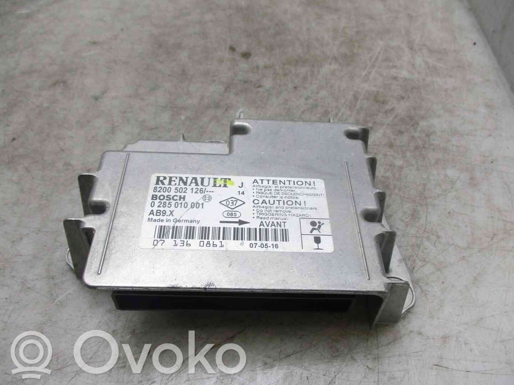 Unidad de control/módulo del Airbag   8200502126,22103249,2538772,VDMS4
