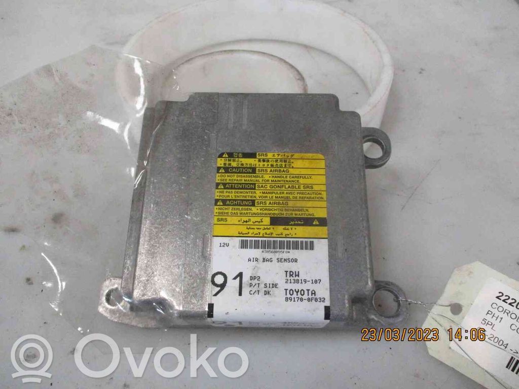 Module de contrôle airbag   891700F032,22200394,2539841,VDMS4