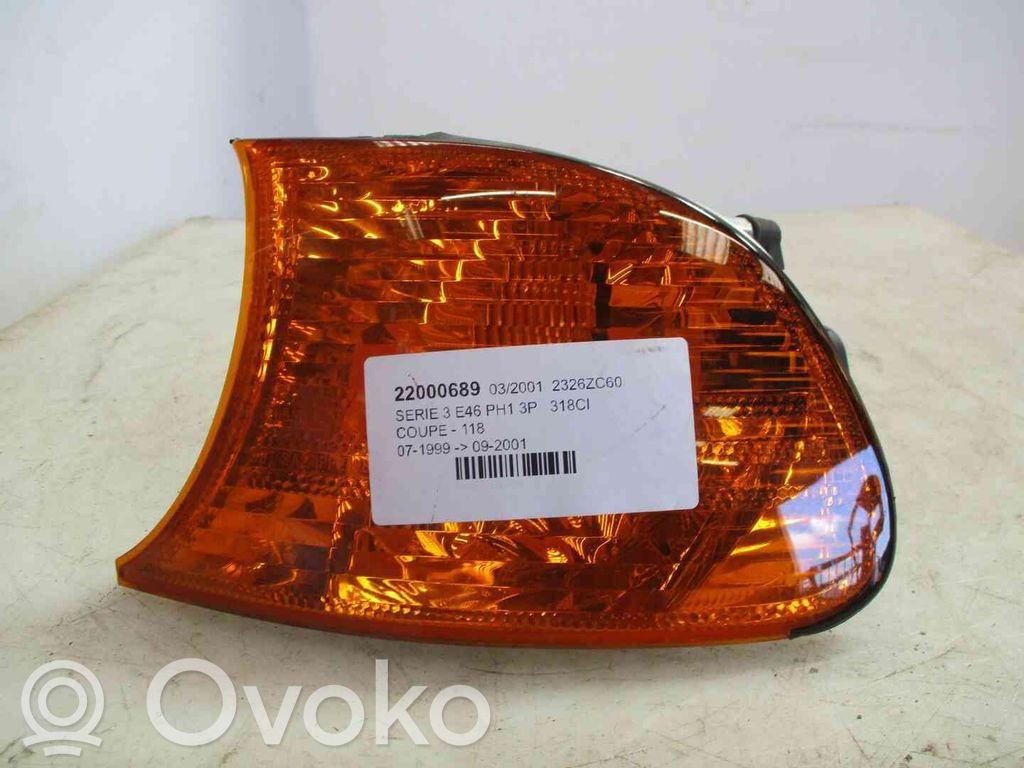BMW 3 E46 Piloto intermitente delantero 