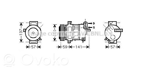 Fiat Grande Punto Compresor (pompă) aer condiționat (A/C)