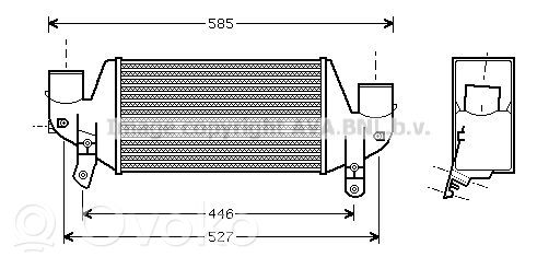 Intercooler radiator   1671444,21201700,2497303,VDMS4