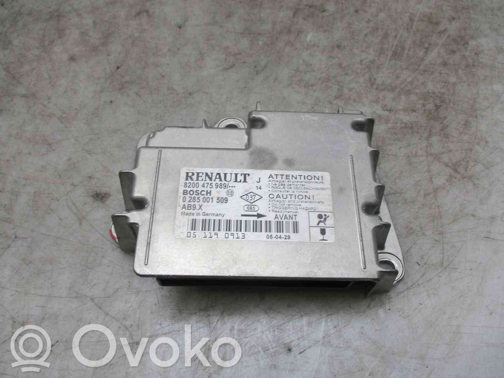 Airbag control unit/module   8200475989,22301195,2552304,VDMS4
