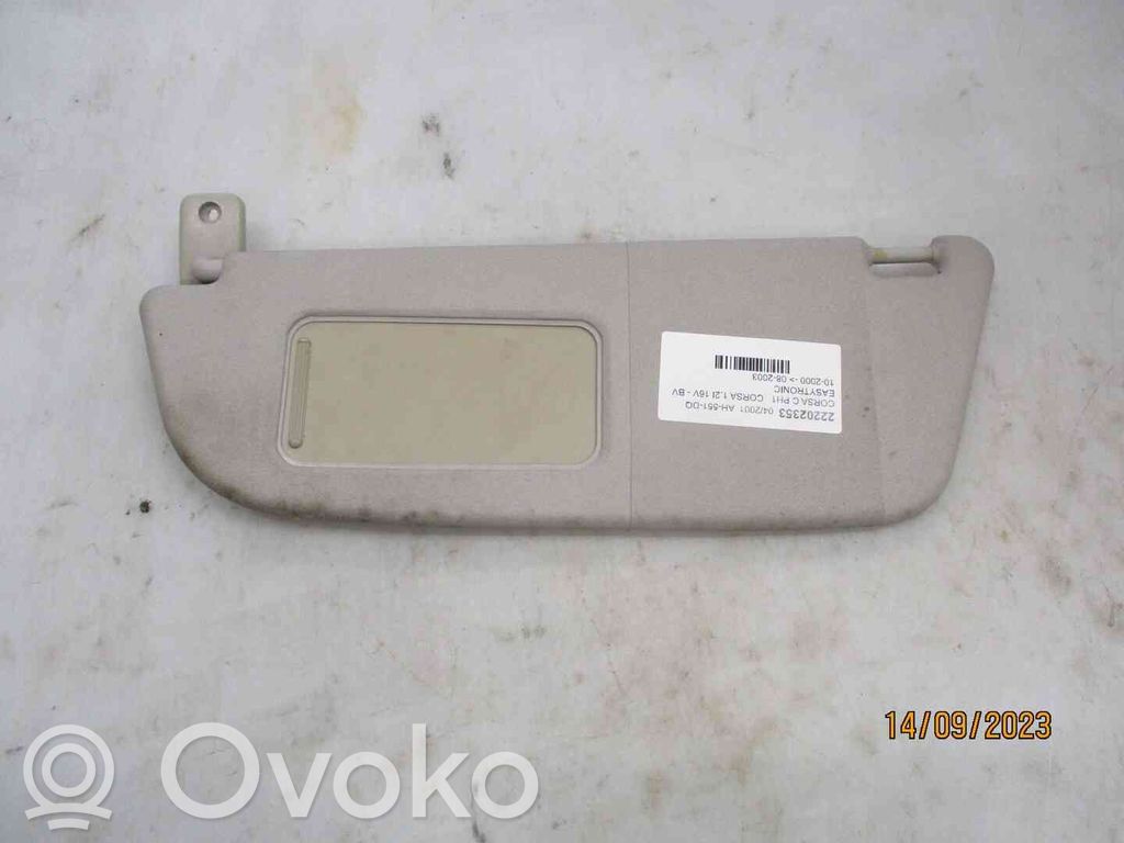 Opel Corsa C Skydelis nuo saulės 