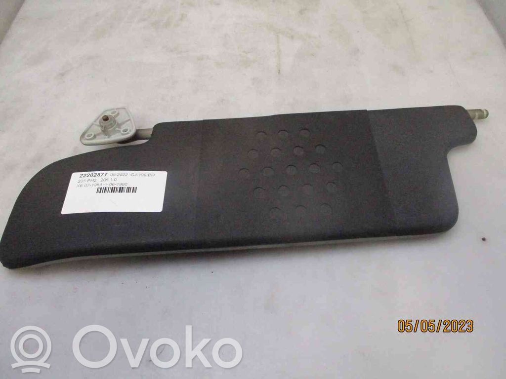 Peugeot 205 Sun visor 