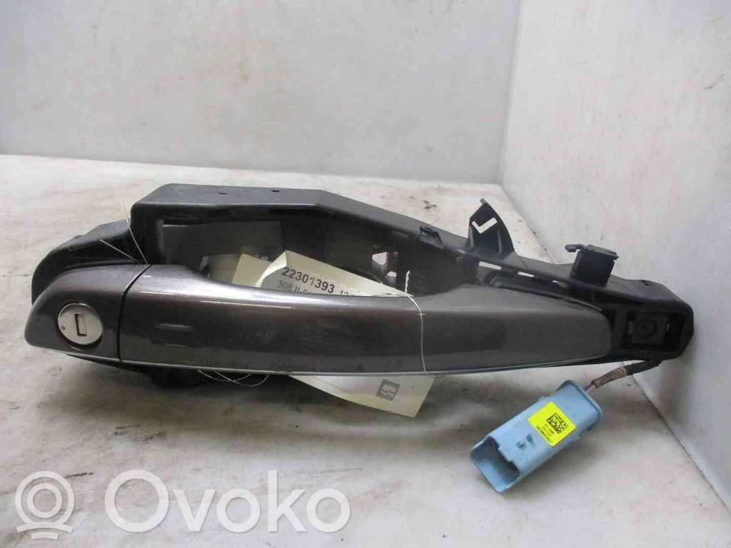 Peugeot 308 Klamka zewnętrzna drzwi przednich 