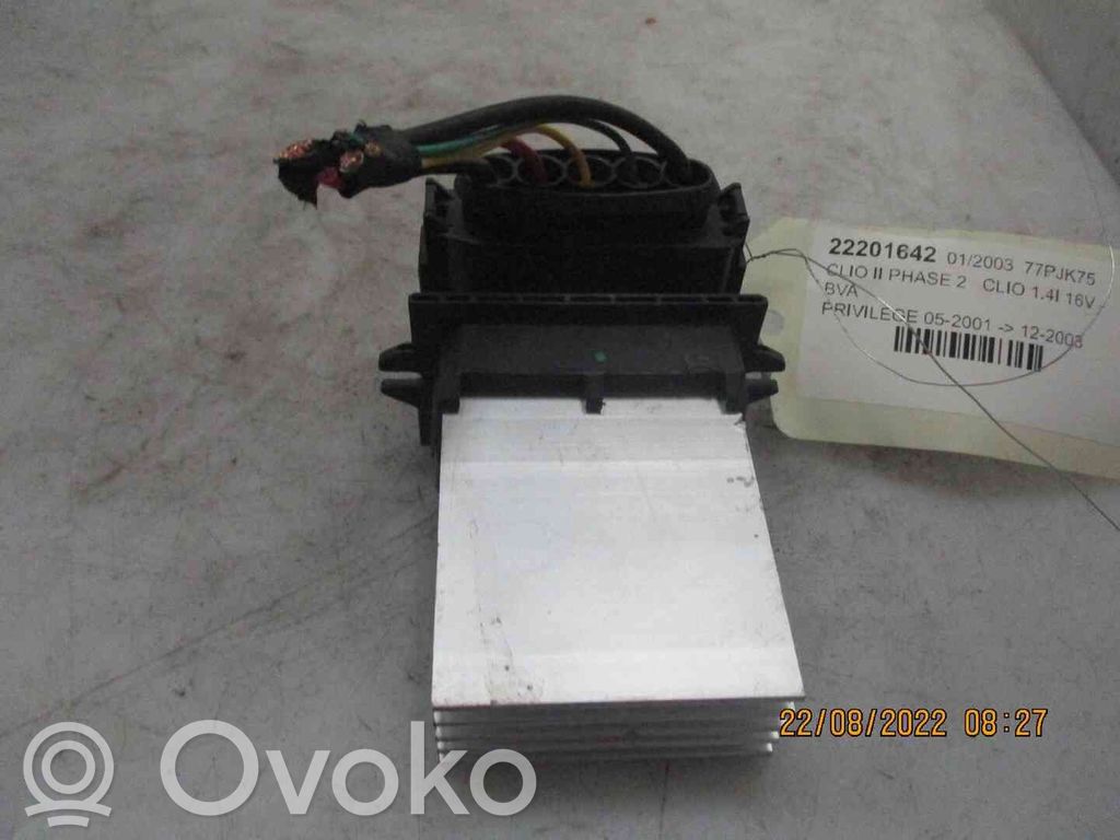 Rezystor / Opornik dmuchawy nawiewu   7701051272,22201642,2543600,VDMS4
