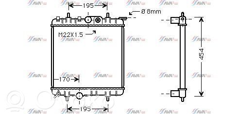 Radiateur de refroidissement   1325832,22500448,5620022,VDMS4