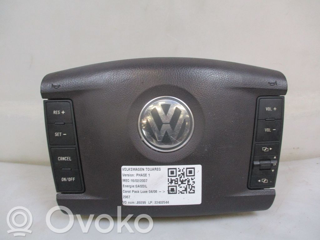 Volkswagen Touareg I Airbag de volant
