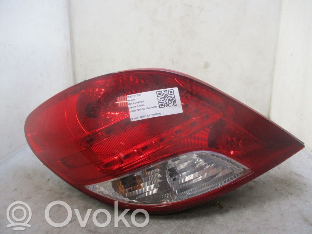 Peugeot 207 Luci posteriori 