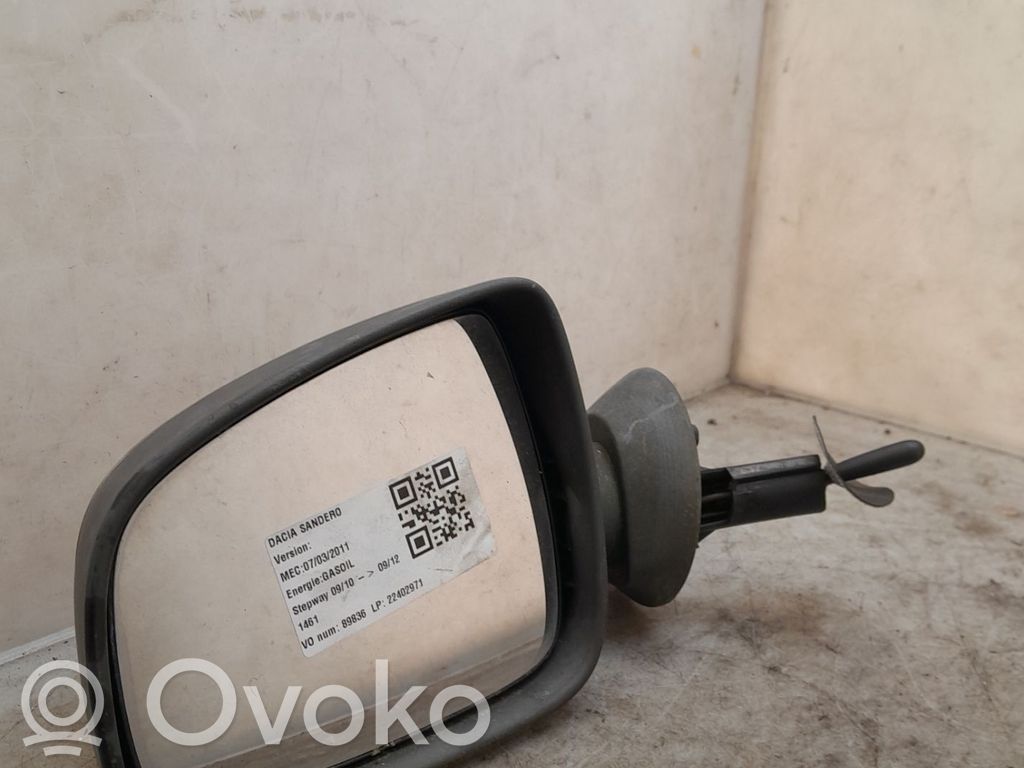 Dacia Sandero Specchietto retrovisore elettrico portiera anteriore