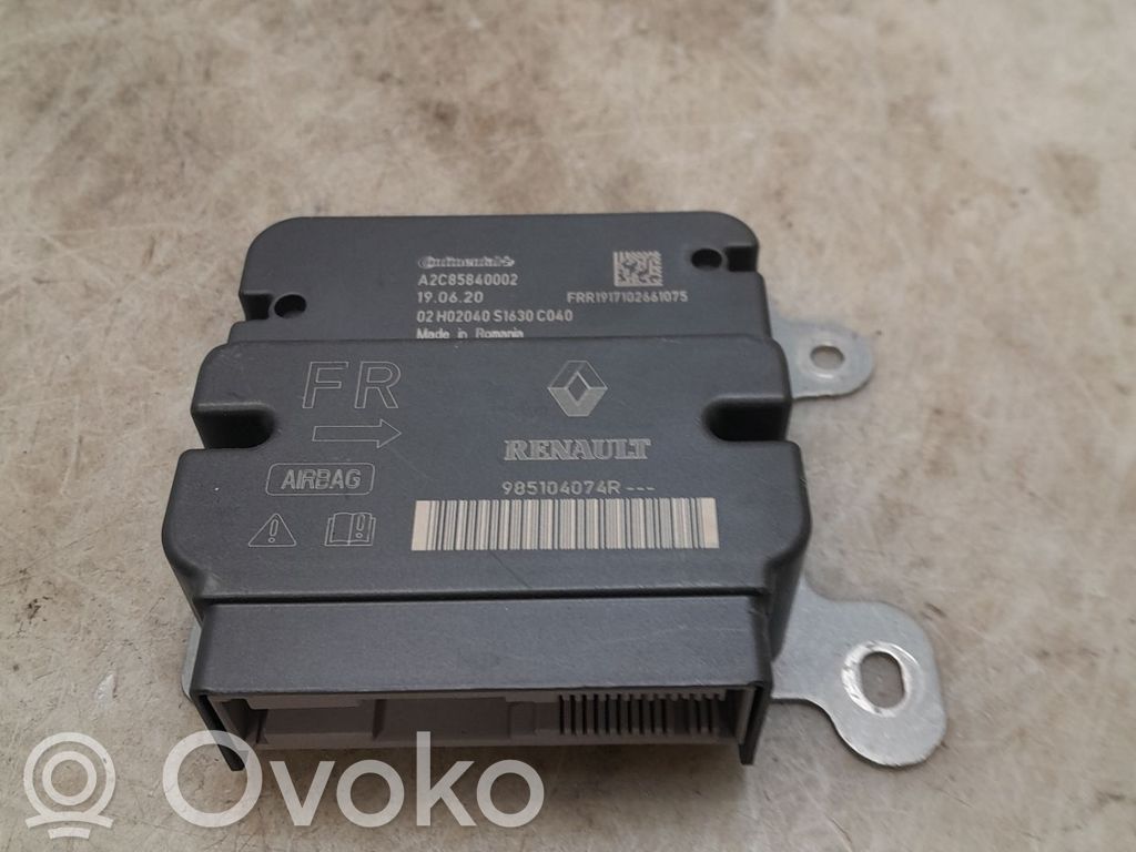 Centralina/modulo airbag   985104074R,22401544,6993367,VDMS4