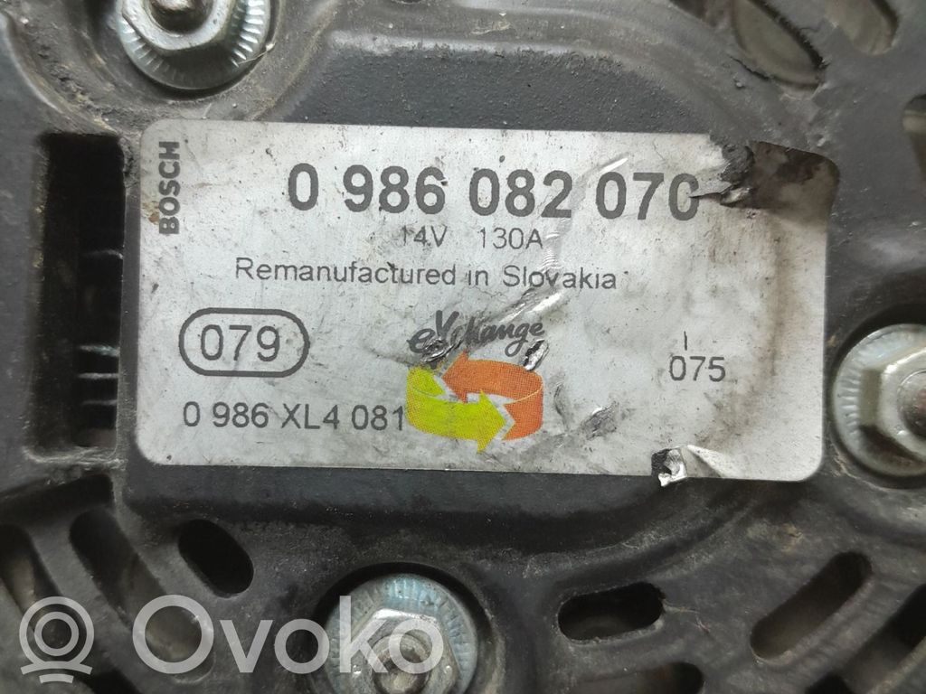 Alternator   0986082070,0986082070,16498082,22503031,VDMS4