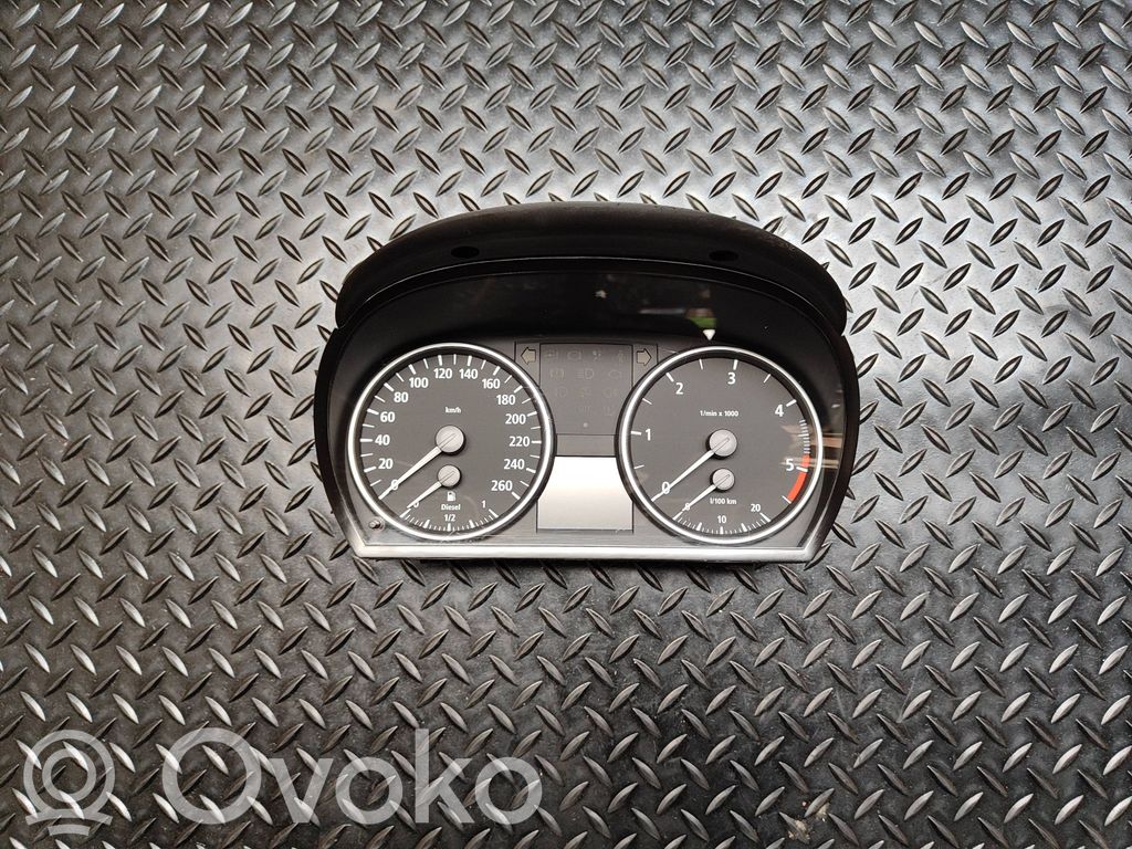 BMW 3 E90 E91 Spidometrs (instrumentu panelī) 