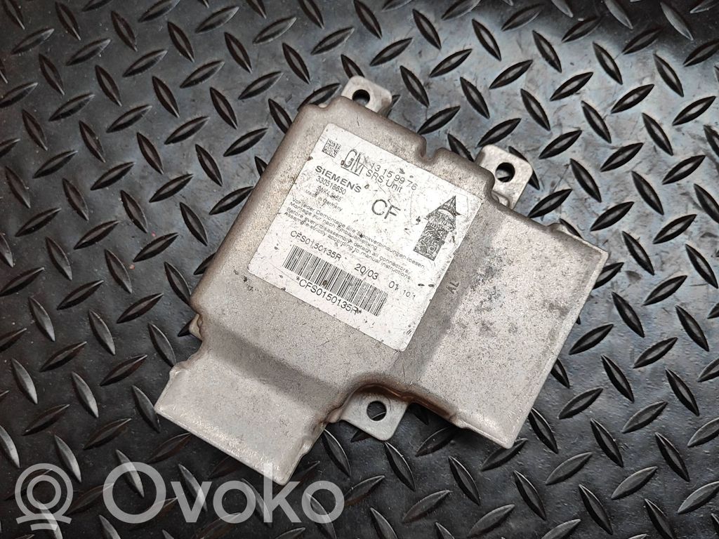 Opel Vectra C Airbag control unit/module 