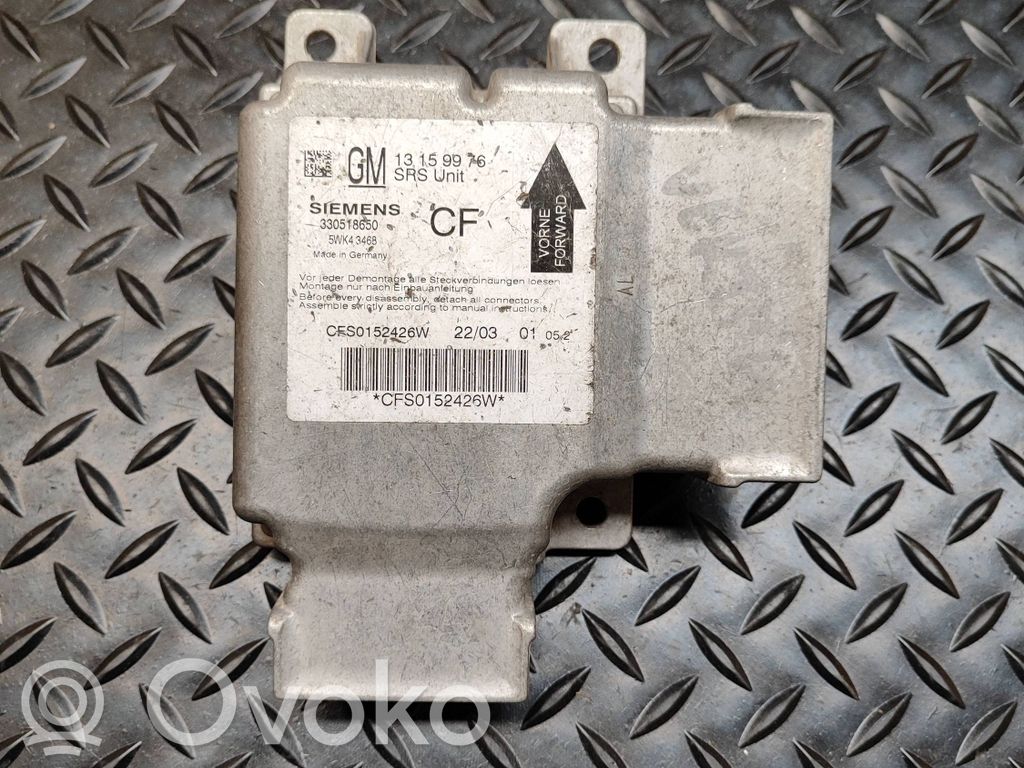 Airbag control unit/module   13159976,5WK43468,330518650